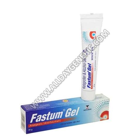 Fastum Gel - Buy Ketoprofen Side effects, Dosage, Price, Uses