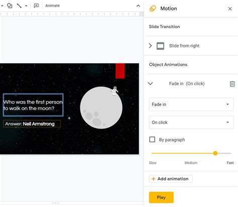 Google Slides: Adding Transitions and Animations