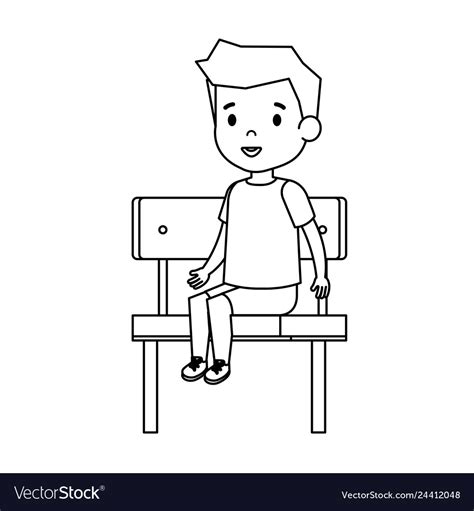 Sitting Clipart Black And White