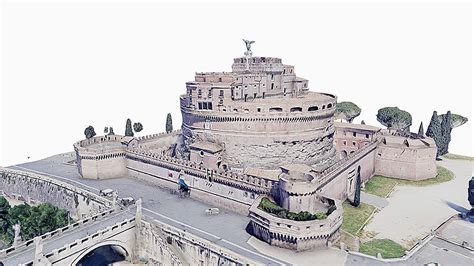 Castel Sant'Angelo,castle,roman,scan,map - 3D model by SENSIET ...