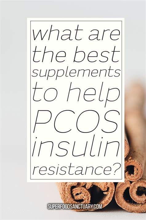 5 Best Natural Supplements for PCOS Insulin Resistance - Superfood Sanctuary - Heal through Food