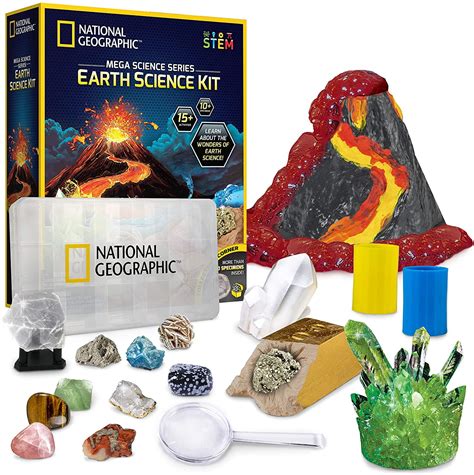 NATIONAL GEOGRAPHIC Earth Science Kit - Over 15 Science Experiments ...