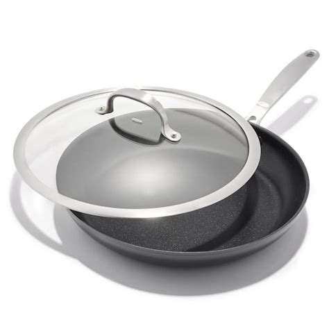 OXO Good Grips Pro Nonstick 12 " Hard-Anodized Aluminum Frying Pan with Lid CC005958-001 - The ...