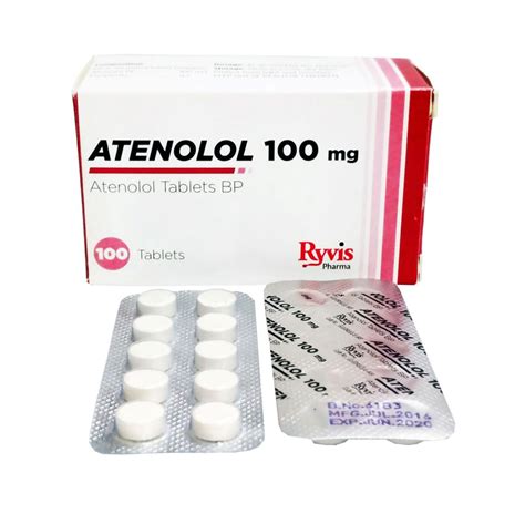 Atenolol Tablets BP 100 mg | Ryvis Pharma