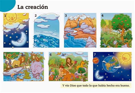 Para niños: La Creación de Dios para Imprimir | Bible crafts for kids ...