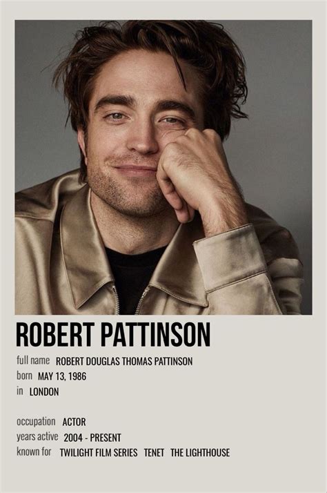 minimal polaroid celeb poster for robert pattinson Film Polaroid ...