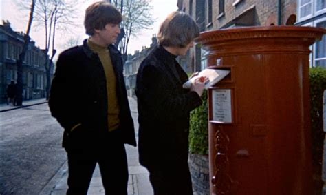 John Lennon and Ringo Starr film the postbox scene in Help!, London, 9 May 1965 | The Beatles Bible