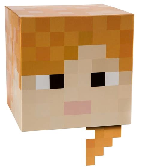 Minecraft 12" Alex Head Costume Mask - Walmart.com