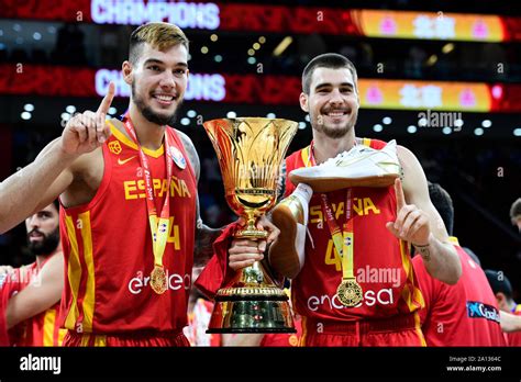 Willy and Juancho Hernangómez (Spain): FIBA Basketball World Champion, China 2019 Stock Photo ...