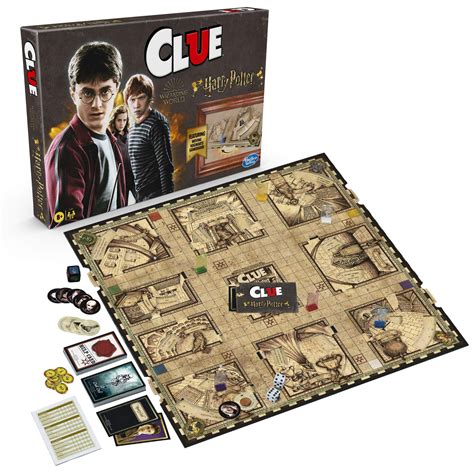 Hasbro Gaming Clue: Wizarding World Harry Potter Edition Mystery Board Game for 3-5 Players ...