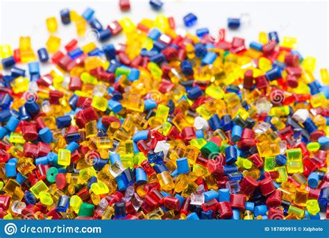 Color Gradient with Plastic Granulate Stock Image - Image of nylon ...