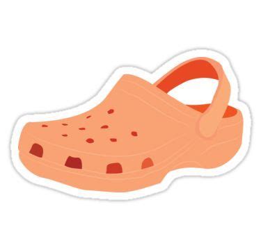 Orange Croc Sticker | Crocs, Coloring stickers, Preppy stickers