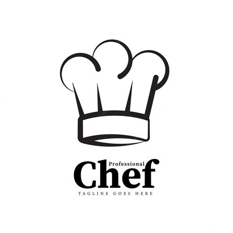 Premium Vector | Black & White Chef Line Art Logo Concept