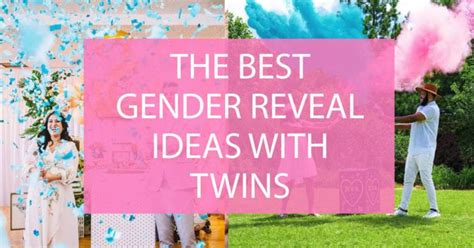 Gender Reveal Ideas With Twins - 12 Cute Twins Baby Reveal Ideas