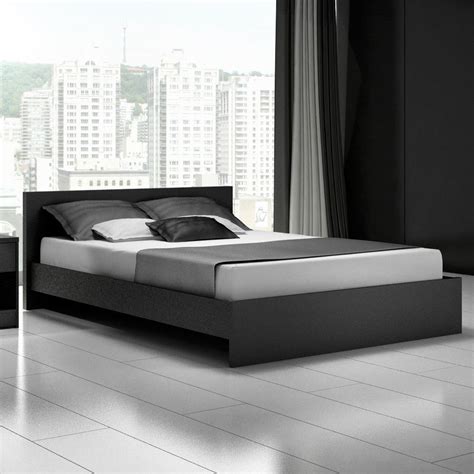 modern platform bed frame … Black Modern Platform Bed Frame – size Queen – Beds & Bed Frames ...