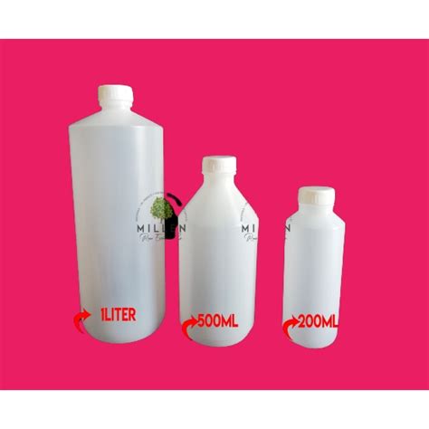 HDPE Containers | Natural HDPE Bottles | 500ML, 1LITER | Shopee Philippines