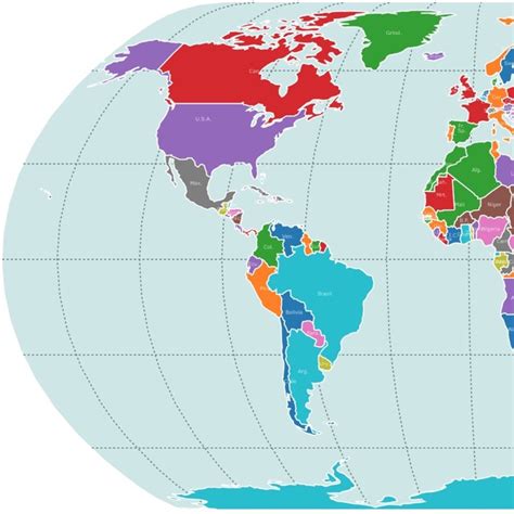 Interactive Map of Continents