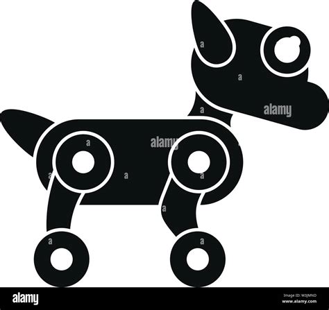 Ai dog robot icon. Simple illustration of ai dog robot vector icon for ...