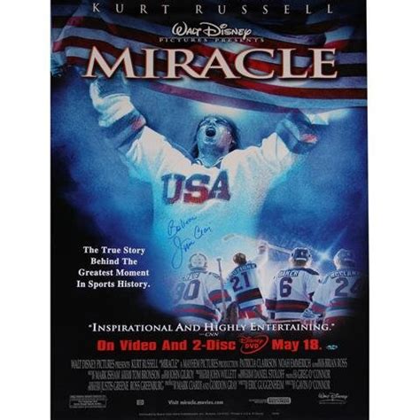 Miracle Movie Poster 26”x40” - Autographed Jim Craig — Gold Medal ...