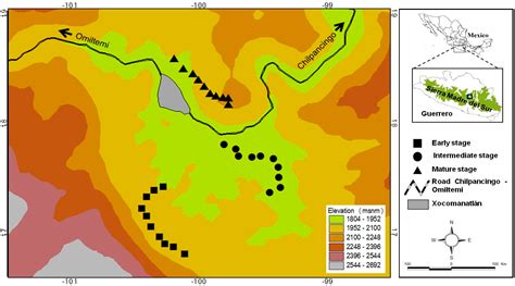 Sierra Madre Del Sur Map - Maps For You