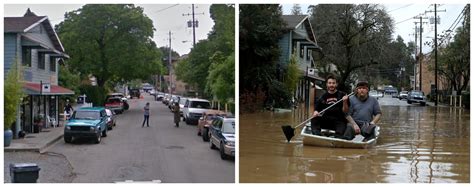 Before and after: Photos show severe flooding along Russian River