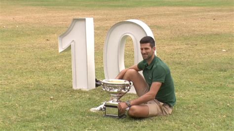 Novak Djokovic celebrates his 10th Australian Open win | Sky News Australia