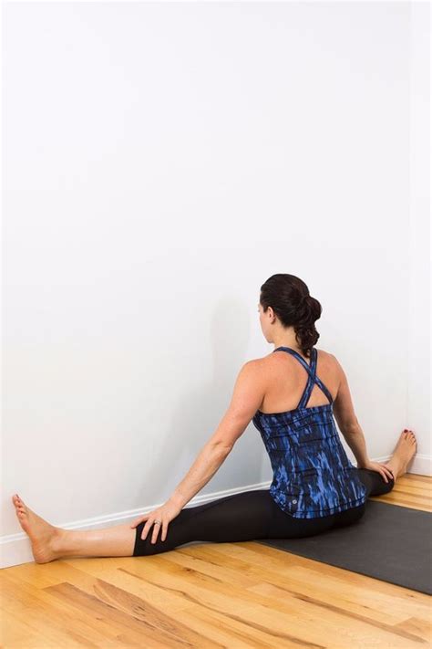 The Ultimate Inner Thigh Stretch Using Just a Wall | Inner thigh stretches, Thigh exercises ...