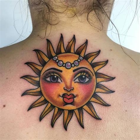 Sun Tattoo Designs For Woman | TattooMenu