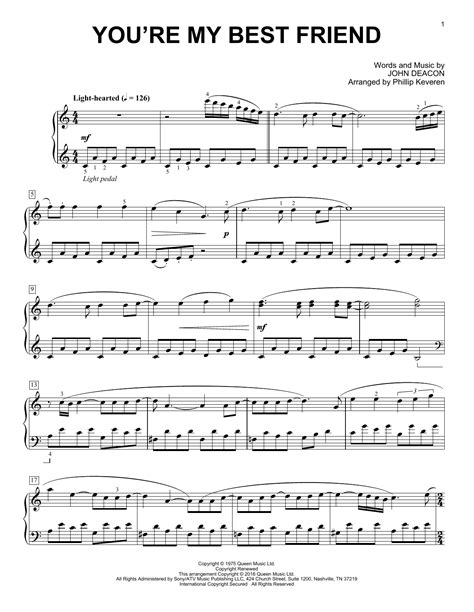 You're My Best Friend | Sheet Music Direct