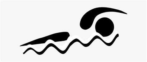 Swimming - Black And White Swimmer Clip Art PNG Image | Transparent PNG Free Download on SeekPNG