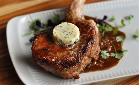 Veal Chops with Citrus-Herb Butter Recipe | Veal recipes, Veal chop ...