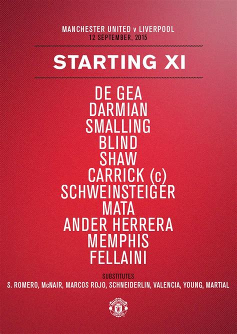 Starting line-ups: Manchester United v Liverpool - ITV News