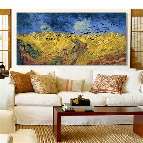 Wheatfield with Crows by Vincent van Gogh Printed on Canvas ...