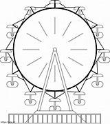 Free Ferris Wheel Printable coloring Page sketch template