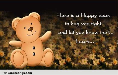 Huggy Bear! Free Encouragement eCards, Greeting Cards | 123 Greetings