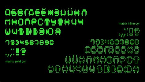 Font "MATRIX" on Behance