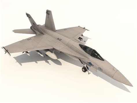 FA18 Super Hornet 3D Model - 3D Models World