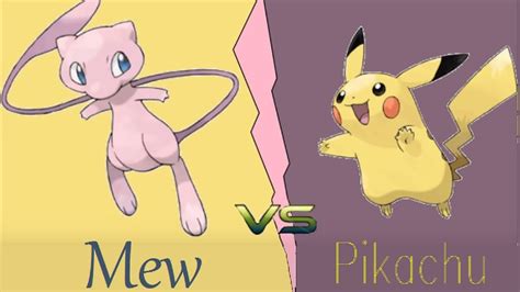 Great Pokemon Battles! Pikachu Vs. Mew EPIC BATTLE - YouTube