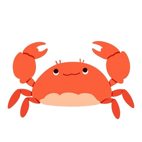 Premium PSD | Cute crab clipart