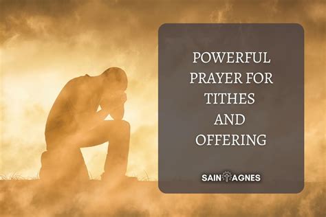 5 Powerful Prayer For Tithes And Offering: Printable Images