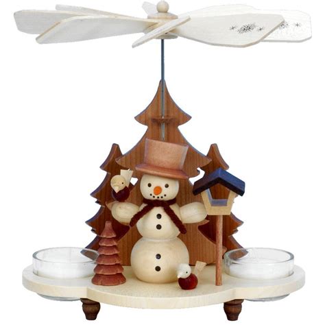 German Candle Carousel Christmas Pyramid Snowman | Deutsche weihnachten ...