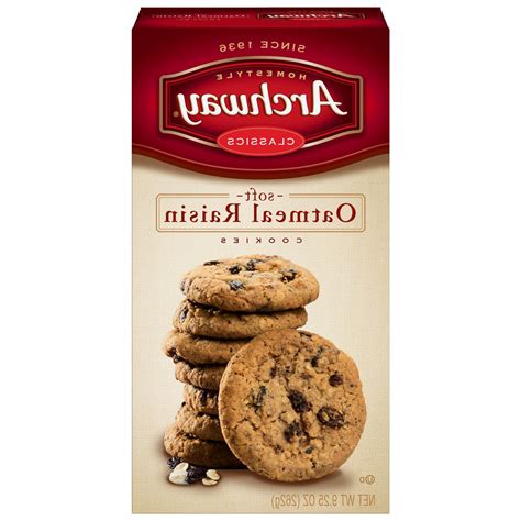 15-Pack Archway Oatmeal Raisin Classic Cookies, 9.25 Oz