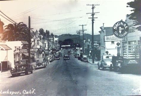 Flashback to Downtown Larkspur, Marin County, California