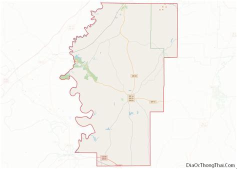 Map of Hale County, Alabama