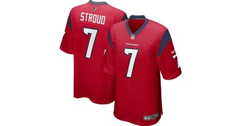 Nike Cj Stroud Red Houston Texans 2023 Nfl Draft First Round Pick Alternate Game Jersey At ...