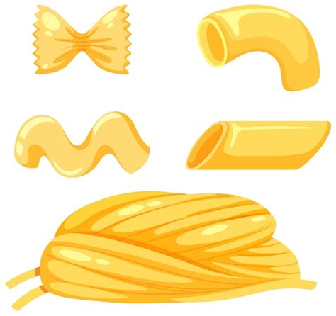 Premium Vector | Different Types of Pasta