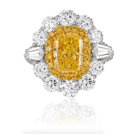 Vivid Fancy Yellow Diamond Ring - House of Kahn Estate Jewelers