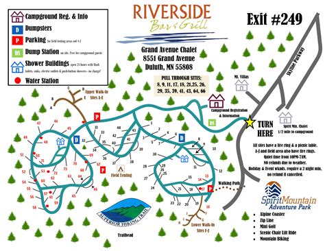 Campground map | Campground, Camping, Spirit