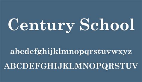 Century Schoolbook font - Font Tr