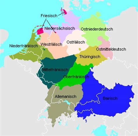 The West Germanic Dialect Continuum : r/MapPorn